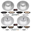 PowerStop Genuine Geomet Coated Rotor and Carbon-Fiber Ceramic Brake Pad Kit