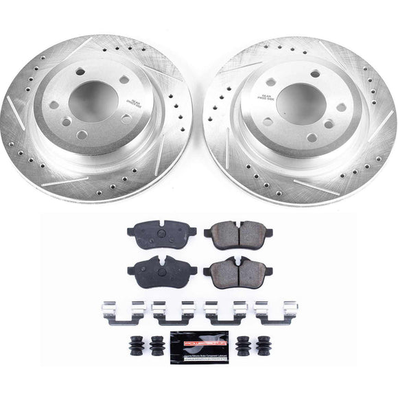 PowerStop Z23 Daily Driver Carbon-Fiber Ceramic Brake Pad and Drilled & Slotted