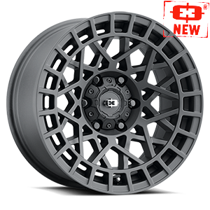 17x8.5 Vision 349 Savage Satin Black 5x5 (5x127) ET-24 wheel/rim
