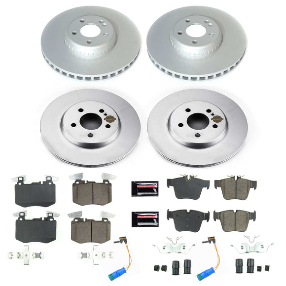 PowerStop Genuine Geomet Coated Rotor and Carbon-Fiber Ceramic Brake Pad Kit