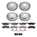 PowerStop Semi-Coated Rotor and Low-Dust Ceramic Brake Pad Kit