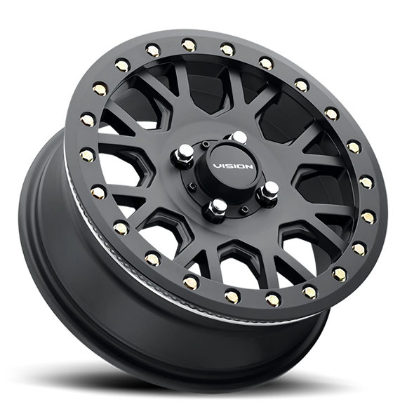 15x6 Vision GV8 Invader Satin Black 4x110 ET38 Wheel Rim