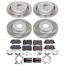 PowerStop Semi-Coated Rotor and Low-Dust Ceramic Brake Pad Kit