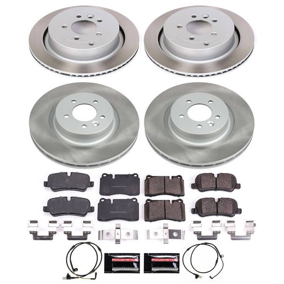 PowerStop Semi-Coated Rotor and Low-Dust Ceramic Brake Pad Kit