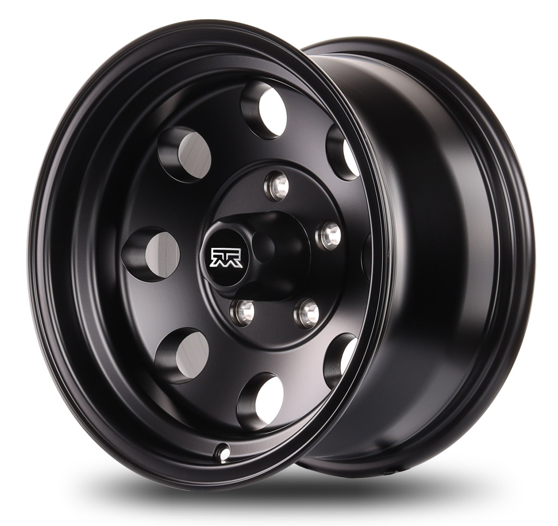 15x8 Mudder Trucker MT614 Deisel Satin Black 5x127 5x5 ET-19 Wheel Rim