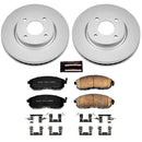 PowerStop Genuine Geomet Coated Rotor and Low-Dust Ceramic Brake Pad Kit