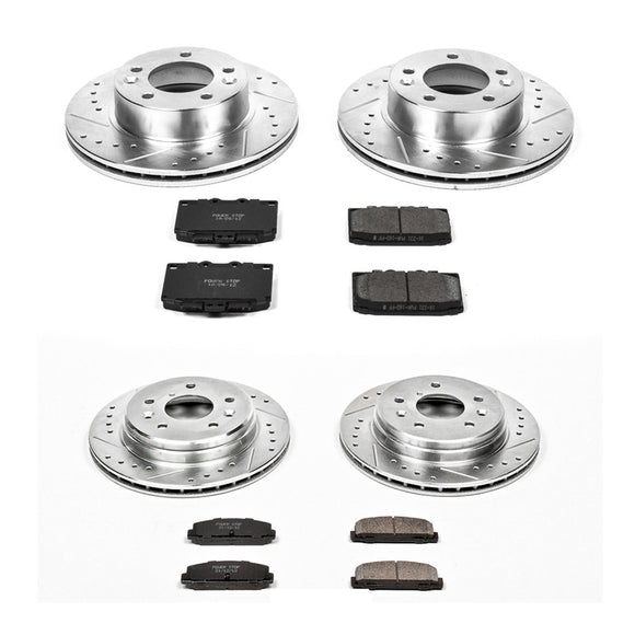PowerStop Z23 Daily Driver Carbon-Fiber Ceramic Brake Pad and Drilled & Slotted