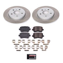 PowerStop Semi-Coated Rotor and Low-Dust Ceramic Brake Pad Kit
