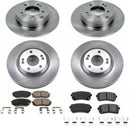 PowerStop OE Stock Replacement Low-Dust Ceramic Brake Pad and Rotor Kit