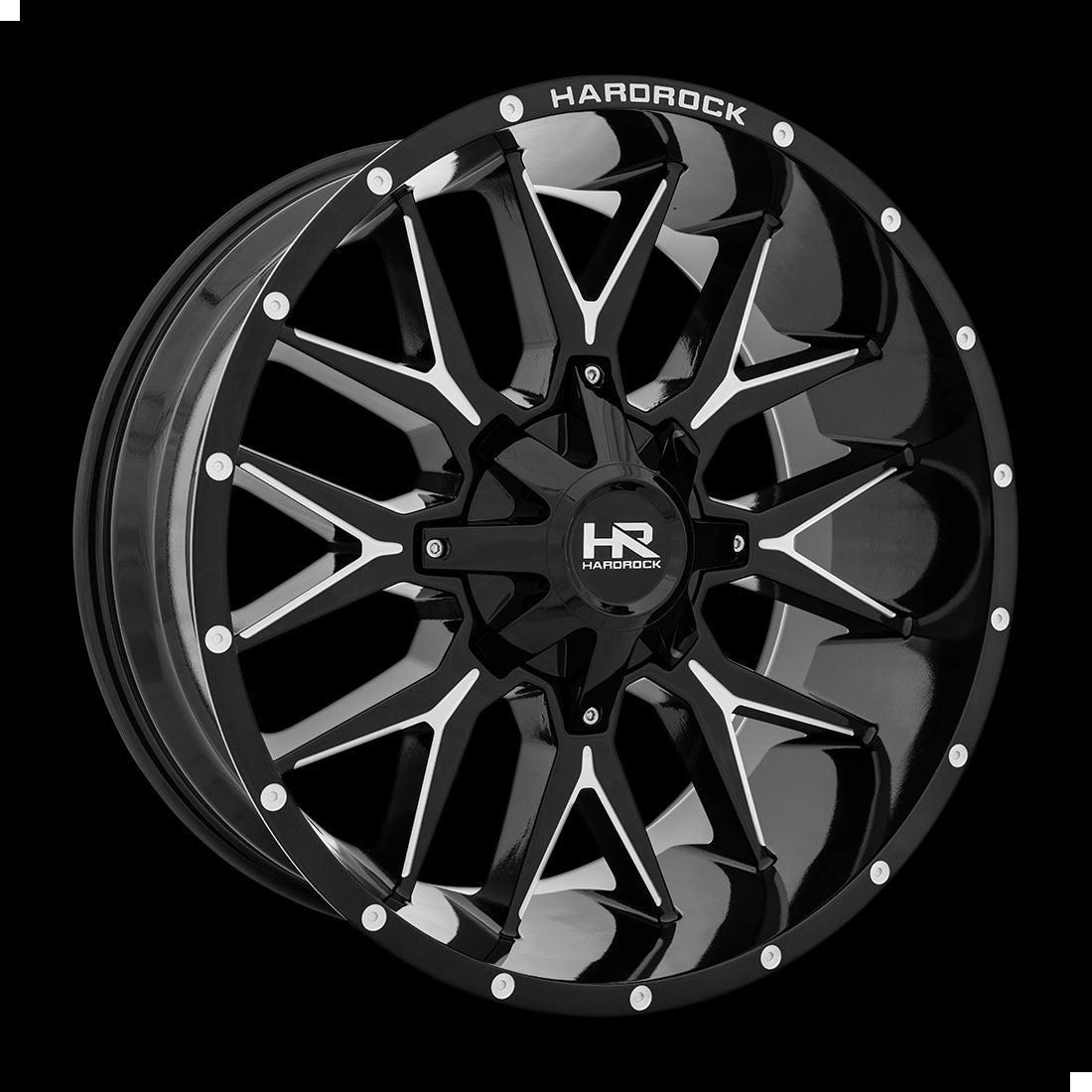 22x10 Hardrock Affliction Gloss Black Milled 8x170 ET-19 wheel/rim - 0