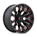 22x10 Fuel Off-Road D823 Flame Gloss Black Milled Candy Red 6x135 ET-18 Wheel