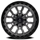 20x9 Arena Wheel Trek Glossy Gun Metal Center Glossy Black Lip 6x135 ET20 CB87.1