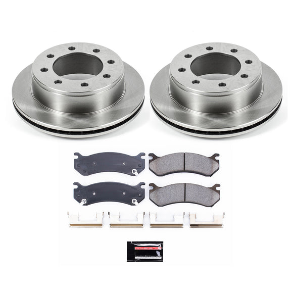 PowerStop OE Stock Replacement Low-Dust Ceramic Brake Pad and Rotor Kit