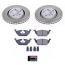 PowerStop Semi-Coated Rotor and Low-Dust Ceramic Brake Pad Kit