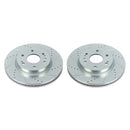 PowerStop Evolution Drilled Slotted Rotors Pair Front For Chevy Silverado 1500