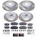 PowerStop Semi-Coated Rotor and Low-Dust Ceramic Brake Pad Kit