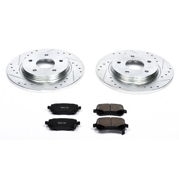 PowerStop Z23 Daily Driver Carbon-Fiber Ceramic Brake Pad and Drilled & Slotted