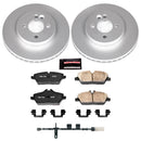 PowerStop Genuine Geomet Coated Rotor and Carbon-Fiber Ceramic Brake Pad Kit