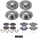 PowerStop OE Stock Replacement Low-Dust Ceramic Brake Pad and Rotor Kit