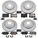 PowerStop Genuine Geomet Coated Rotor and Low-Dust Ceramic Brake Pad Kit