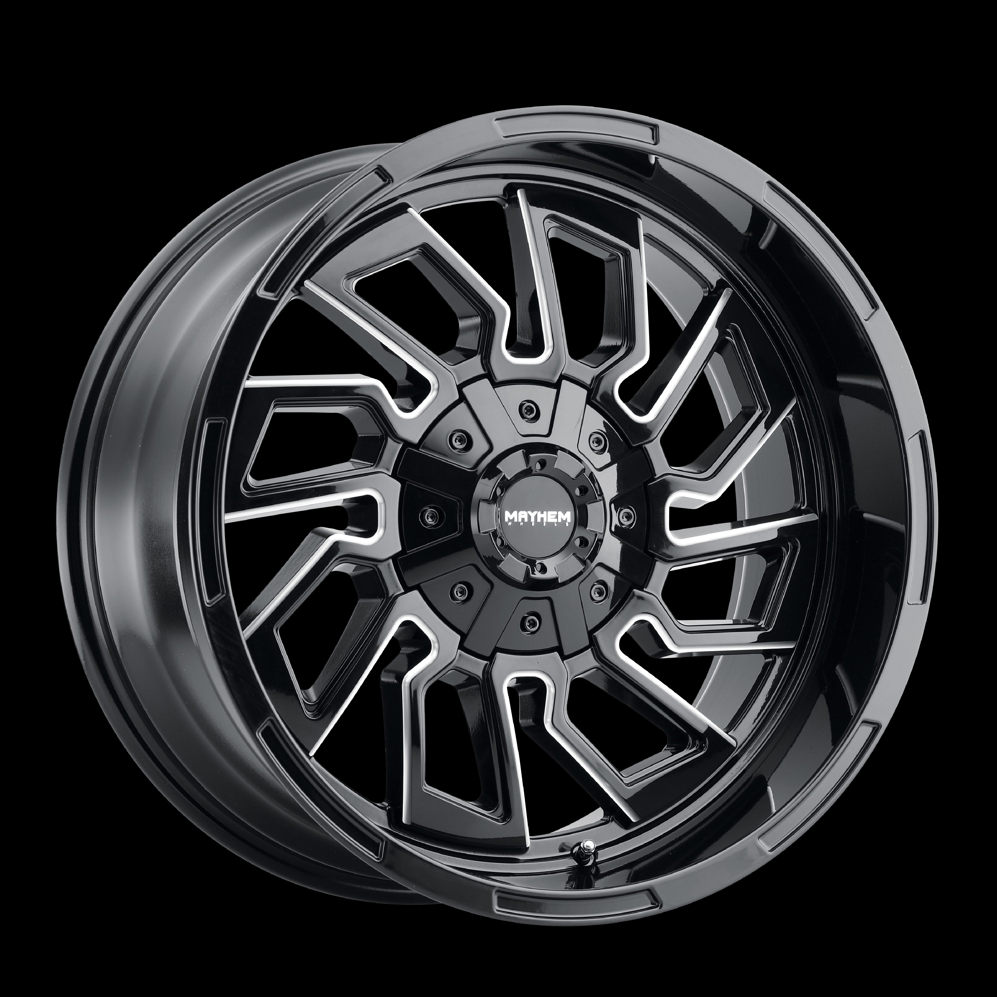 22X10 Mayhem Flywheel Black-Gloss Wheel/Rim 6x135 ET-19 8111-22137BM