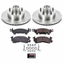 PowerStop OE Stock Replacement Low-Dust Ceramic Brake Pad and Rotor Kit