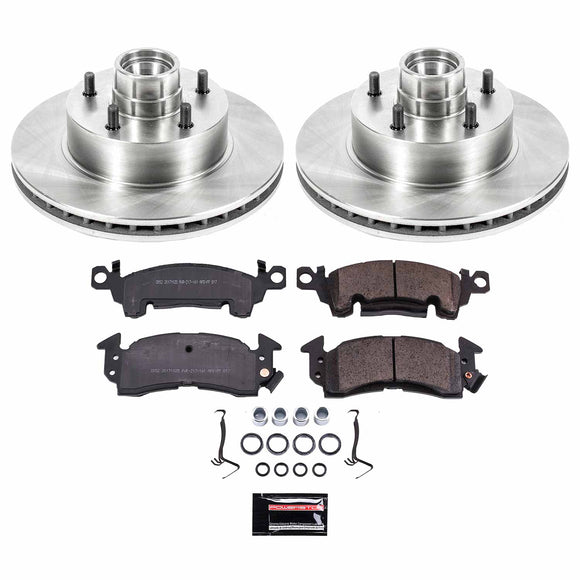 PowerStop OE Stock Replacement Low-Dust Ceramic Brake Pad and Rotor Kit