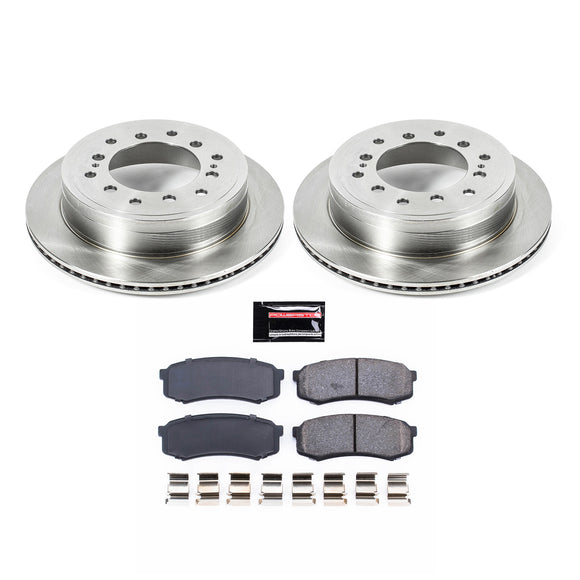 PowerStop OE Stock Replacement Low-Dust Ceramic Brake Pad and Rotor Kit