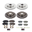 PowerStop OE Stock Replacement Low-Dust Ceramic Brake Pad and Rotor Kit