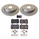 PowerStop Genuine Geomet Coated Rotor and Low-Dust Ceramic Brake Pad Kit