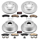 PowerStop Genuine Geomet Coated Rotor and Low-Dust Ceramic Brake Pad Kit