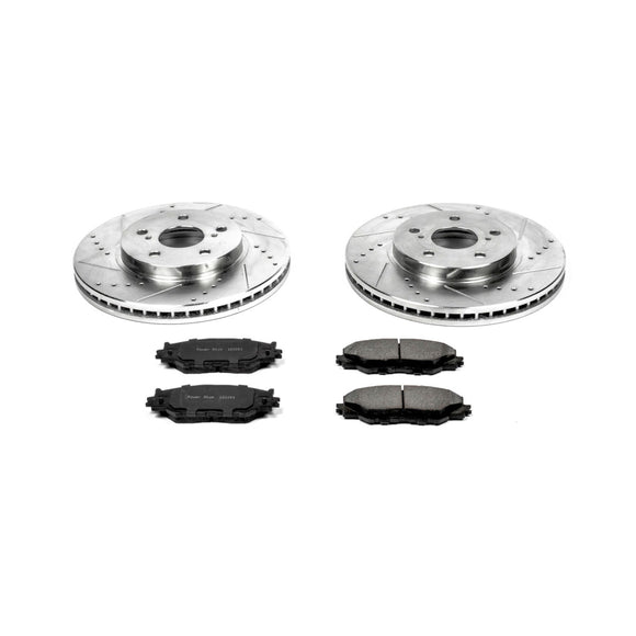 PowerStop Z23 Daily Driver Carbon-Fiber Ceramic Brake Pad and Drilled & Slotted