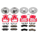 PowerStop Z23 Daily Driver Carbon-Fiber Ceramic Pads Drilled & Slotted Rotor & C