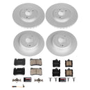 PowerStop Genuine Geomet Coated Rotor and Carbon-Fiber Ceramic Brake Pad Kit