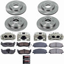 PowerStop OE Stock Replacement Low-Dust Ceramic Brake Pad, Rotor and Caliper Kit