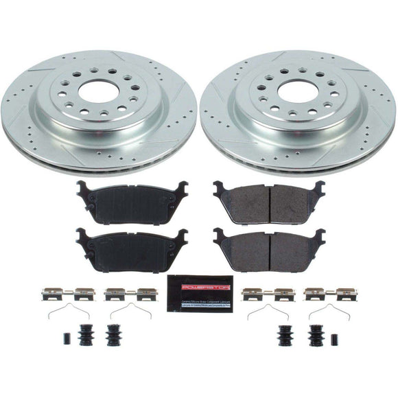 PowerStop Z23 Daily Driver Carbon-Fiber Ceramic Brake Pad and Drilled & Slotted