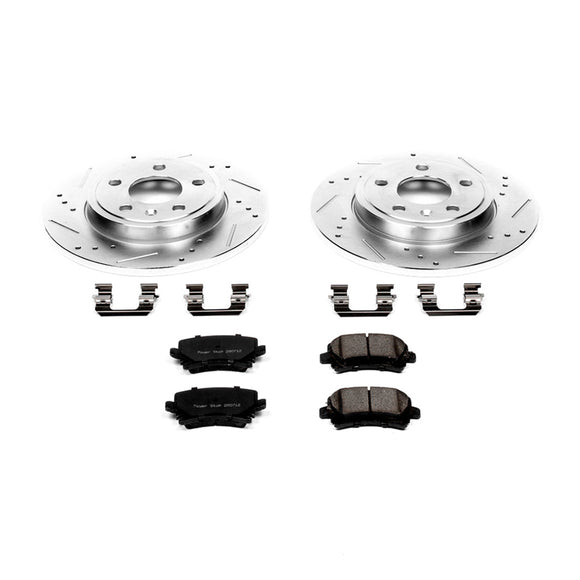 PowerStop Z23 Daily Driver Carbon-Fiber Ceramic Brake Pad and Drilled & Slotted