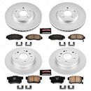 PowerStop Genuine Geomet Coated Rotor and Low-Dust Ceramic Brake Pad Kit