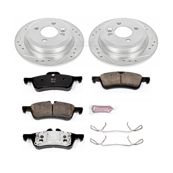 PowerStop Z23 Daily Driver Carbon-Fiber Ceramic Brake Pad and Drilled & Slotted