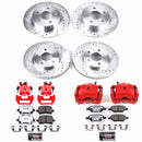 PowerStop Z26 Street Performance Ceramic Brake Pad, Drilled Slotted Rotor, and C