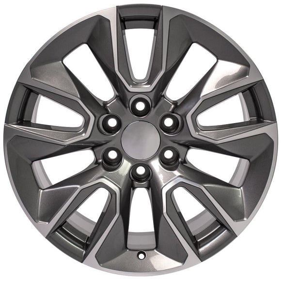 20" Replica Wheel CV32 Fits Chevrolet Silverado Rim 20x9 Machined Wheel