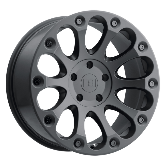 16X8.5 Level 8 Impact Matte Black 6X132 Et12 Wheel/Rim