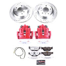 PowerStop Z26 Street Performance Ceramic Brake Pad, Drilled Slotted Rotor, and C
