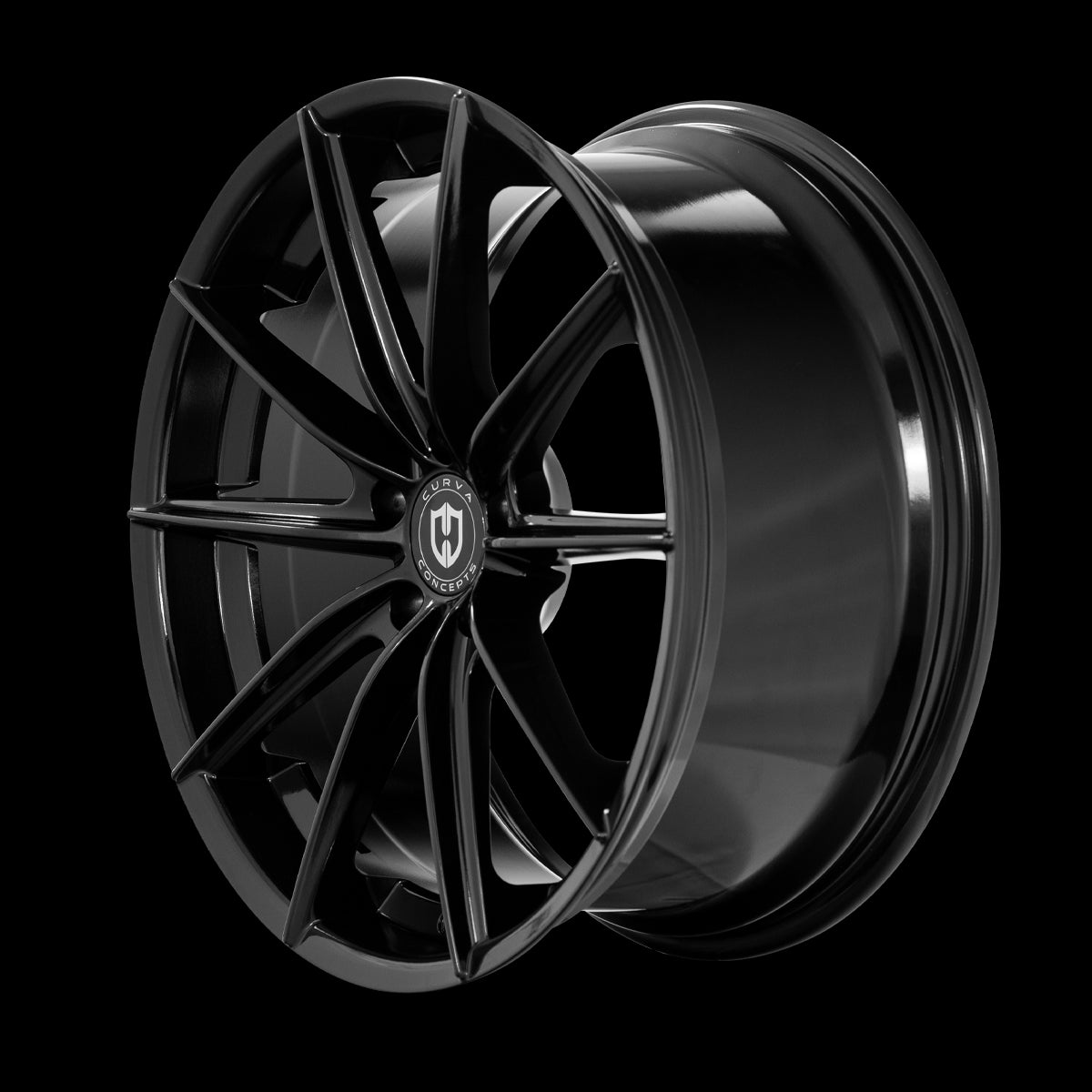 22x9 Curva CFF46 Gloss Black 5x112 ET35 wheel/rim