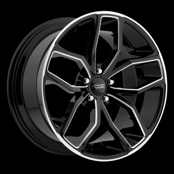 20x10 Foose Outcast Black Wheel/Rim 5X120 5-120  20-10