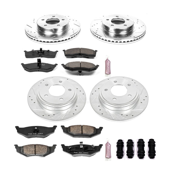 PowerStop Z23 Daily Driver Carbon-Fiber Ceramic Brake Pad and Drilled & Slotted