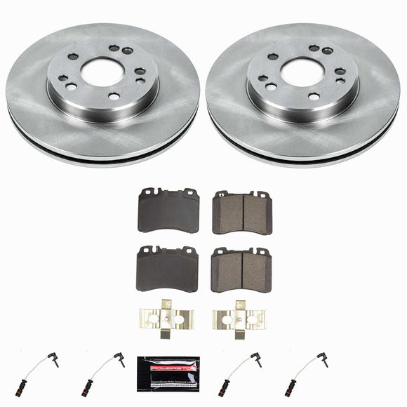 PowerStop OE Stock Replacement Low-Dust Ceramic Brake Pad and Rotor Kit