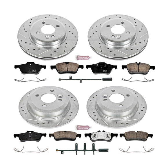 PowerStop Z23 Daily Driver Carbon-Fiber Ceramic Brake Pad and Drilled & Slotted