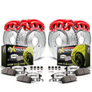 PowerStop Z26 Street Performance Ceramic Brake Pad, Drilled Slotted Rotor, and C