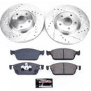 PowerStop Z23 Daily Driver Carbon-Fiber Ceramic Brake Pad and Drilled & Slotted